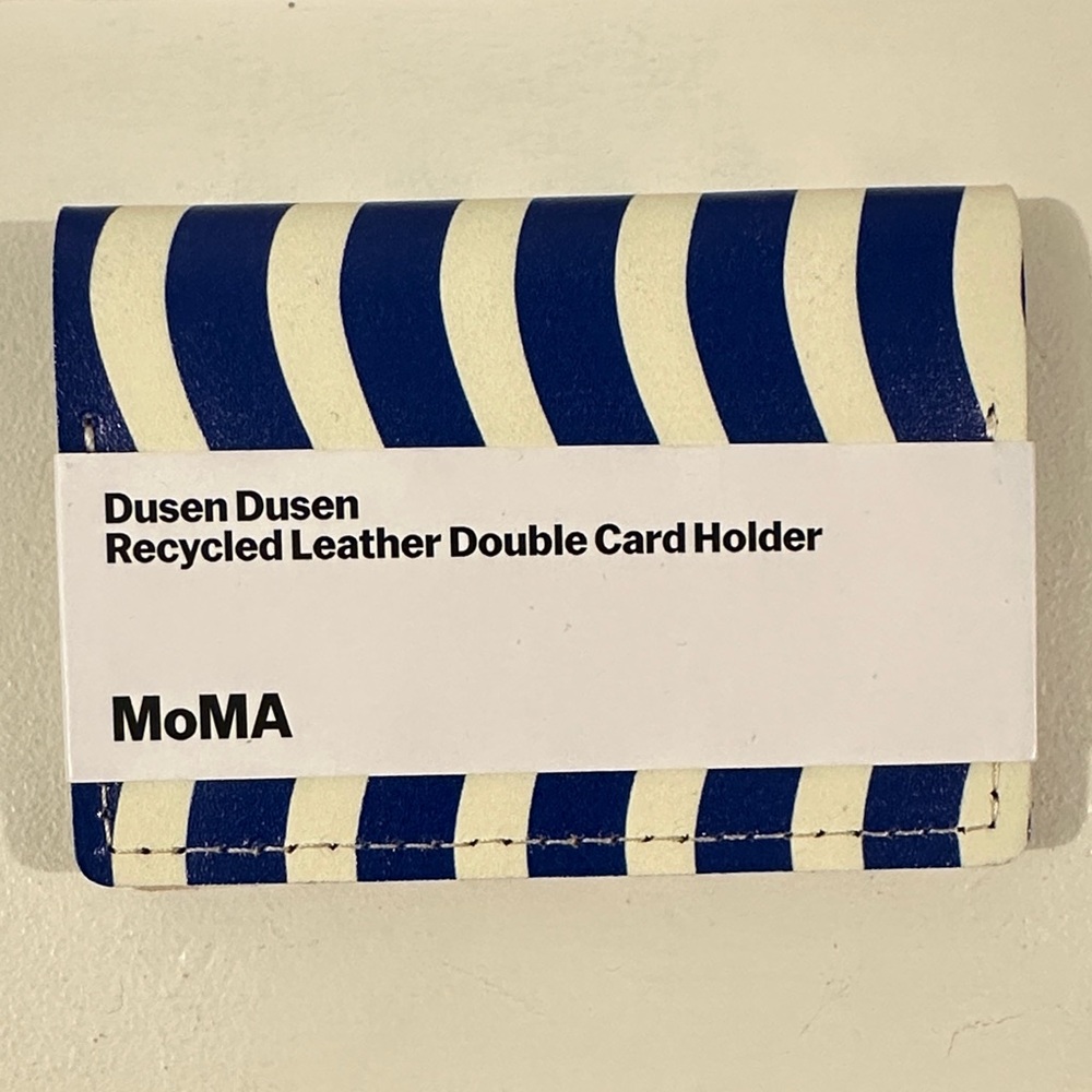 Dusen Dusen Recycled Leather Double Card Holder